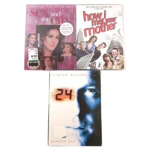 Sealed TV DVD Lot: 24 Season 1, HIMYM Season 2, Sex and the City S6 Pt 2 NEW